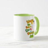 冬のおもしろいなし霜の降りた雪だるま™ マグカップ (正面右)