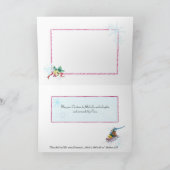 冬のおもしろいクリスマスカード シーズンカード (内部)