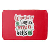 冬のおもしろいクリスマスキッチンバス敷物マットホーム バスマット (正面)