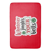 冬のおもしろいクリスマスキッチンバス敷物マットホーム バスマット (正面縦)