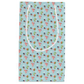 冬のおもしろいパターン スモールペーパーバッグ (正面)