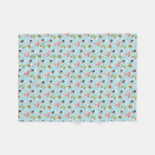 冬のおもしろいパターン フリースブランケット (正面(横))