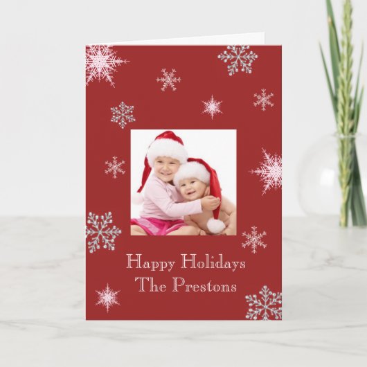 冬のおもしろいフォトカード シーズンカード (正面)