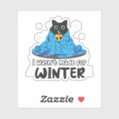 冬のおもしろい可愛いキャットコーヒAniに作られたのではない シール (シート)