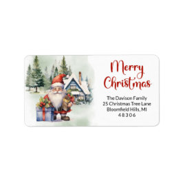 冬のおもしろい村のキュートな格言 ラベル