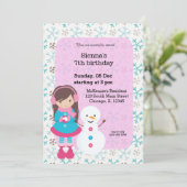 冬のおもしろい誕生日 招待状 (スタンド正面)