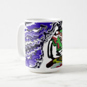 冬のおもしろい コーヒーマグカップ (正面左)