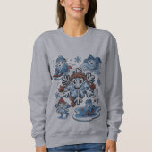 冬のおもしろい スウェットシャツ (正面)