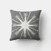 冬のおもしろい |スノーフレーク | クッション (裏面)