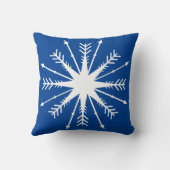 冬のおもしろい |スノーフレーク | クッション (裏面)