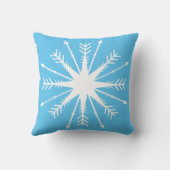 冬のおもしろい |スノーフレーク | クッション (裏面)