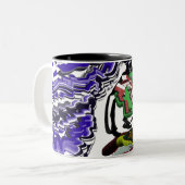 冬のおもしろい ツートーンマグカップ (正面左)