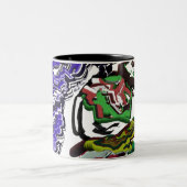 冬のおもしろい ツートーンマグカップ (中央)