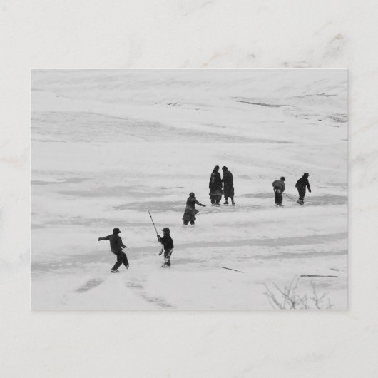 冬のおもしろい ポストカード (正面)