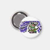 冬のおもしろい マグネット (正面/裏面)