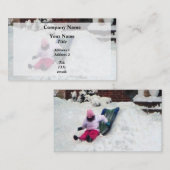 冬のおもしろい 名刺 (正面/裏面)