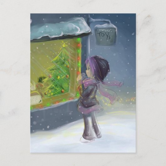 冬のおもちゃ ポストカード (正面)