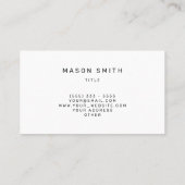 冬のお別れの名刺 名刺 (裏面)