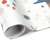 冬のお洒落クリスマスパターン ラッピングペーパー (ロールコーナー)