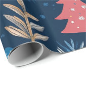 冬のお洒落クリスマスパターン ラッピングペーパー (ロールコーナー)