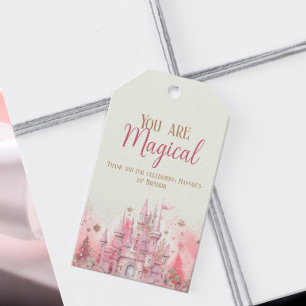 冬のお洒落プリンセスフェアリータリーファースト誕生日 ギフトタグ