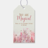 冬のお洒落プリンセスフェアリータリーファースト誕生日 ギフトタグ (正面)