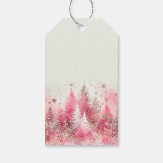 冬のお洒落プリンセスフェアリータリーファースト誕生日 ギフトタグ (裏面)