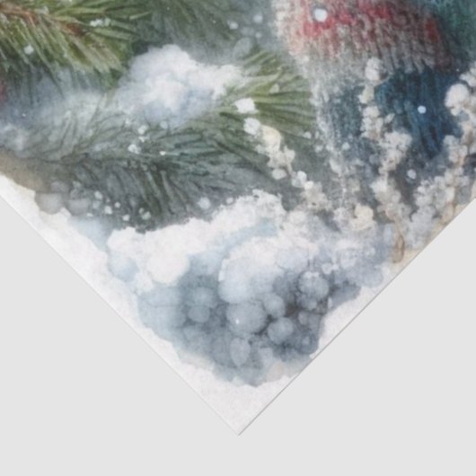 冬のお洒落マウスクリスマスフォレストの切り離し 薄葉紙 (詳細)