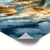 冬のお洒落ワンダーランドの妖精 ポスター (角)