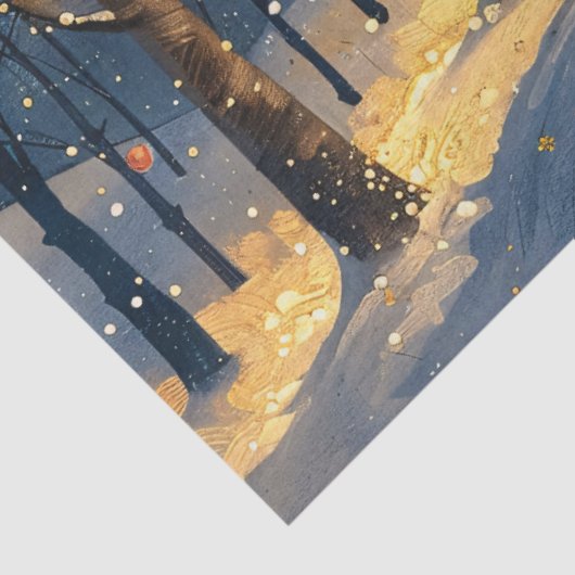 冬のお洒落切り離し中の森 薄葉紙 (詳細)