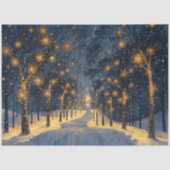 冬のお洒落切り離し中の森 薄葉紙 (正面)