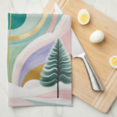 冬のお洒落夢の風景 キッチンタオル (四つ折り)