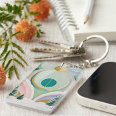 冬のお洒落夢の風景 キーホルダー (正面右)