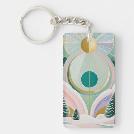 冬のお洒落夢の風景 キーホルダー (正面)