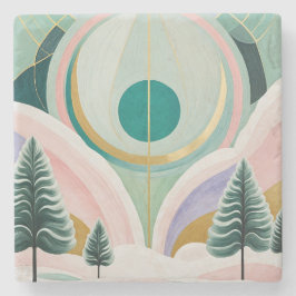 冬のお洒落夢の風景 ストーンコースター