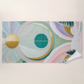 冬のお洒落夢の風景 ビーチタオル (正面)