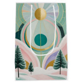 冬のお洒落夢の風景 ミディアムペーパーバッグ (裏面)