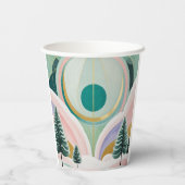 冬のお洒落夢の風景 紙コップ (裏面)