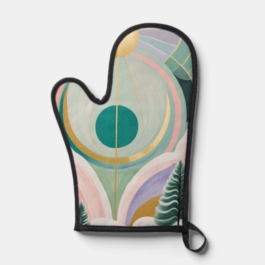 冬のお洒落夢の風景 鍋つかみ (正面)