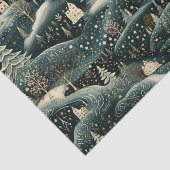 冬のお洒落森のクリスマスのデコパージュ 薄葉紙 (詳細)