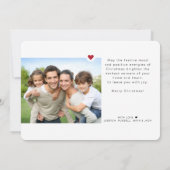 冬のお洒落緑2枚の写真 シーズンカード (裏面)