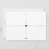 冬のお洒落緑5枚の写真 シーズンカード (裏面)