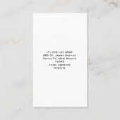 冬のお洒落雪だるまクリスマススケッチ 名刺 (裏面)