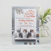 冬のお祝いは雪の中で、または太陽の中で。 招待状 (スタンド正面)