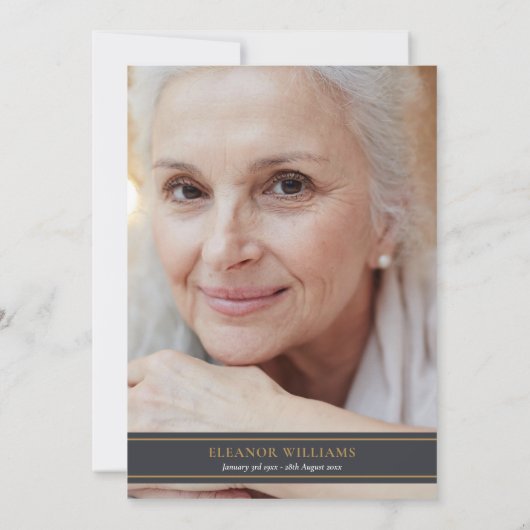 冬のお祝いライフ葬儀フローラ写真 招待状 (裏面)