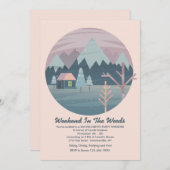 冬のお祝い招待状 招待状 (正面/裏面)