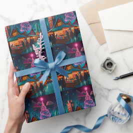 冬のお祝い ラッピングペーパー