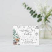 冬のかわいい子犬 |ベビーエンクロージャカードの帳簿 エンクロージャーカード (スタンド正面)