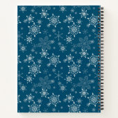 冬のかわいい雪だるまの写真 – クリスマス ノートブック (裏面)