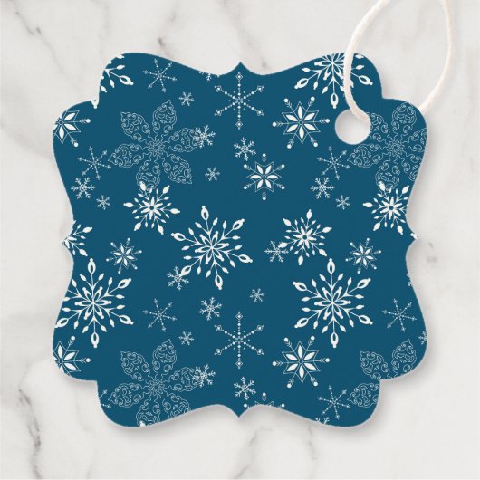 冬のかわいい雪だるまの写真 – クリスマス フェイバータグ (裏面)